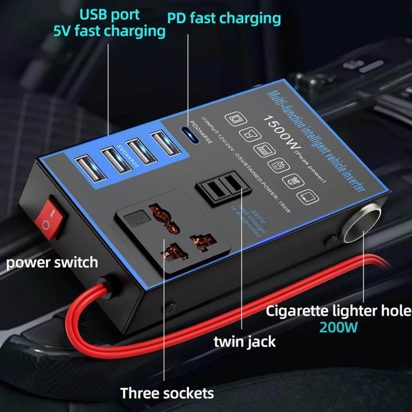 Multifunctional Onboard Inverter size